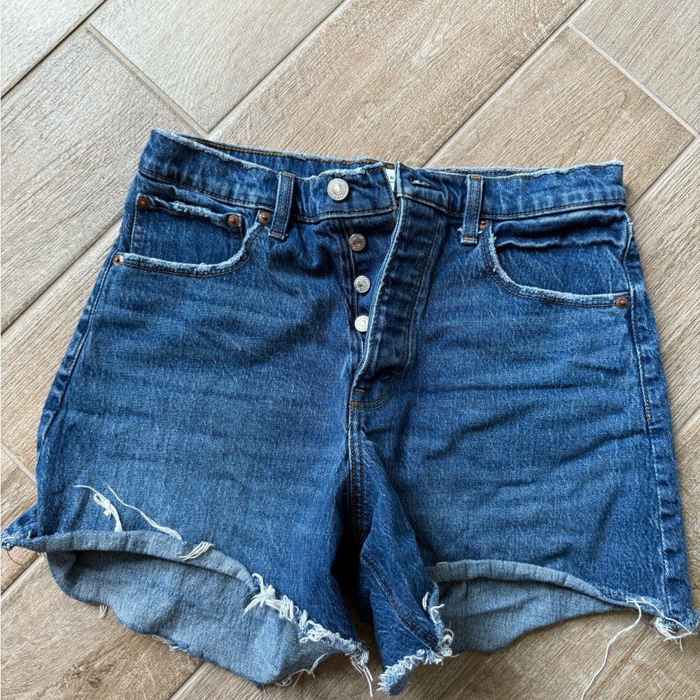 Abercrombie & Fitch Medium Blue Denim Shorts
